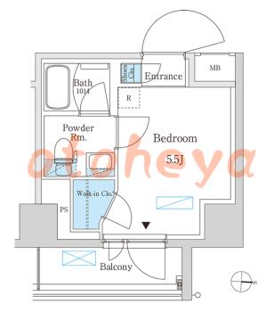楽器ピアノ可相談 の 賃貸物件 1R 8.4万円の図面１
