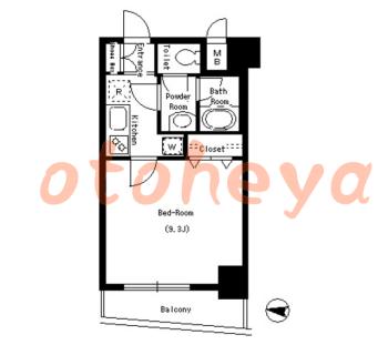楽器ピアノ可相談 の 賃貸物件 1K 11.1万円の図面１
