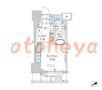楽器ピアノ可相談 の 賃貸物件 1K 12.3万円の図面１