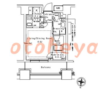 楽器ピアノ可相談 の 賃貸物件 1K 12.2万円の図面１