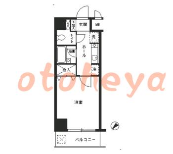 楽器ピアノ可相談 の 賃貸物件 1K 6.7万円の図面１