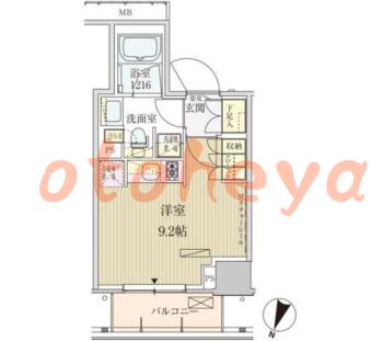 楽器ピアノ可相談 の 賃貸物件 1R 16.2万円の図面１