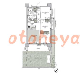 楽器ピアノ可相談 の 賃貸物件 3LDK 24.5万円の図面１