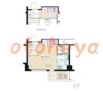 楽器ピアノ可相談 の 賃貸物件 1K 8.2万円の図面１