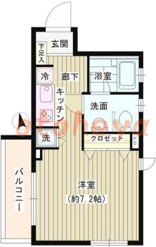 楽器ピアノ可相談 の 賃貸物件 1R 9.2万円の図面１
