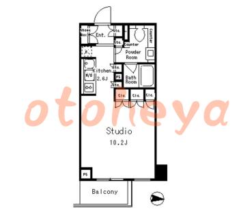 楽器ピアノ可相談 の 賃貸物件 1K 18万円の図面１