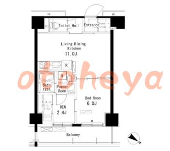 楽器ピアノ可相談 の 賃貸物件 1DK 16.8万円の図面１