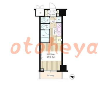 楽器ピアノ可相談 の 賃貸物件 1R 10.3万円の図面１