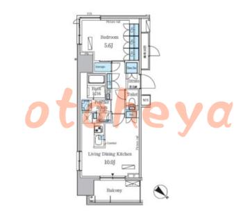 楽器ピアノ可相談 の 賃貸物件 1LDK 20.9万円の図面1