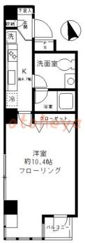 楽器ピアノ可相談 の 賃貸物件 1K 14万円の図面１