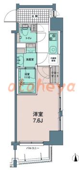 楽器ピアノ可相談 の 賃貸物件 1K 12.2万円の図面１