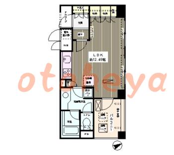 楽器ピアノ可相談 の 賃貸物件 1R 12.3万円の図面１