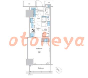 楽器ピアノ可相談 の 賃貸物件 1K 13.2万円の図面１