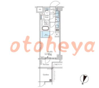 楽器ピアノ可相談 の 賃貸物件 1R 9.3万円の図面１